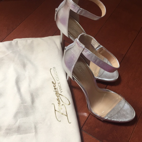 Silver Vince Camuto Imagine heeled Sandals - Picture 6 of 6